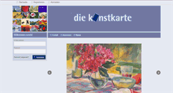 Desktop Screenshot of diekunstkarte.de