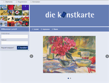 Tablet Screenshot of diekunstkarte.de